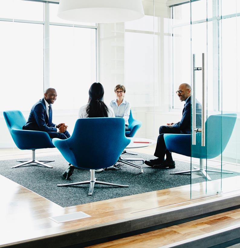 People meeting in an office